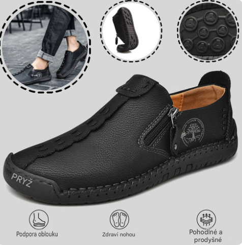 🔥Pánská ortopedická obuv z australské telecí kůže👞Ručně šitá✅Pohodlná chůze, úleva od bolesti✅Nepromokavá a protiskluzová✅