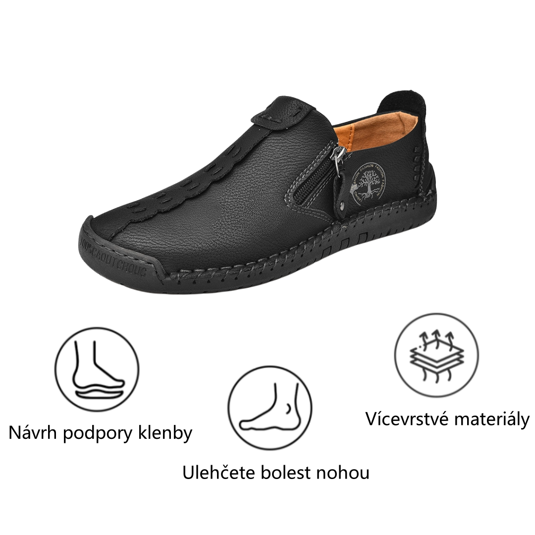 【⏰Časově omezená sleva 50 % – Nenechte si ji ujít】Ergonomická ortopedická obuv – ✅️ Korekce držení těla při chůzi – Voděodolná a protiskluzová 👞 Vybraná italská kůže