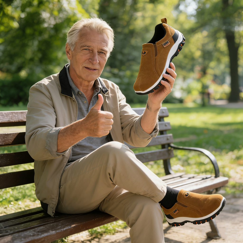 🎄Vánoční speciál: Sleva 50 %! ⏰ - Stylová protiskluzová obuv pro volný čas ROOREN®, 👍Vědecky navržená ortopedická obuv, která účinně ulevuje od bolesti nohou, zad a kolen!