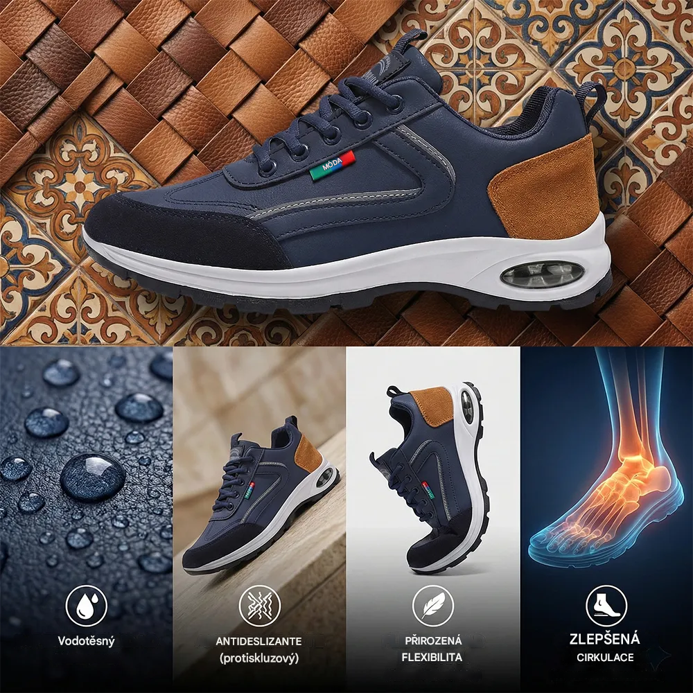 🎁Poslední den na využití 70% slevy! Nenechte si ujít příležitost! ⏰Ulevit od bolesti nohou a fasciitidy - Nepromokavá a protiskluzová ortopedická obuv🔴 – unisex