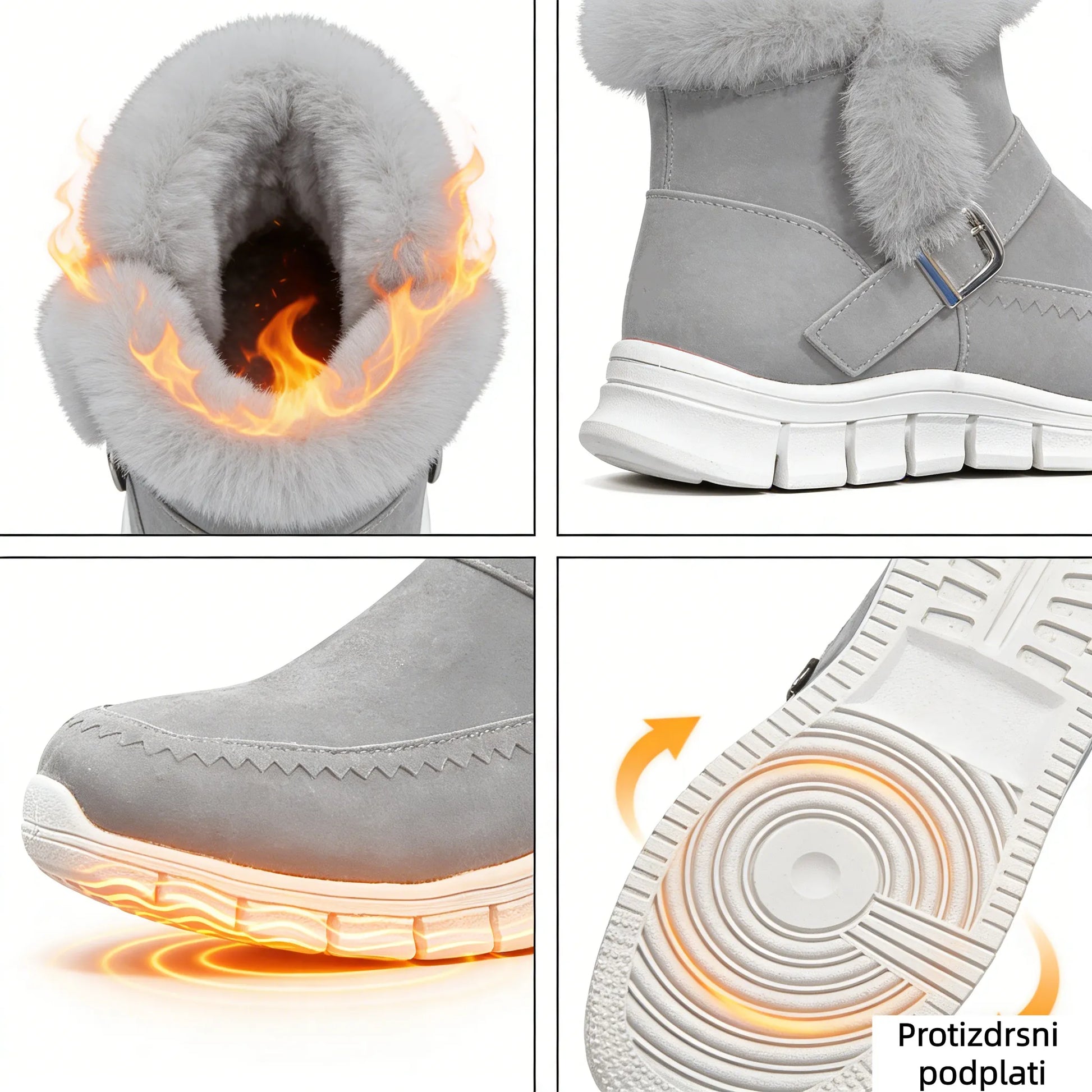 【⏰Dnes sleva 70 % - brzy končí🔥】Zateplené a protiskluzové boty ROOREN® - Vyrobeny z australské vlny, s oporou klenby pro pohodlí, odolnost a úlevu od nepohodlí nohou!