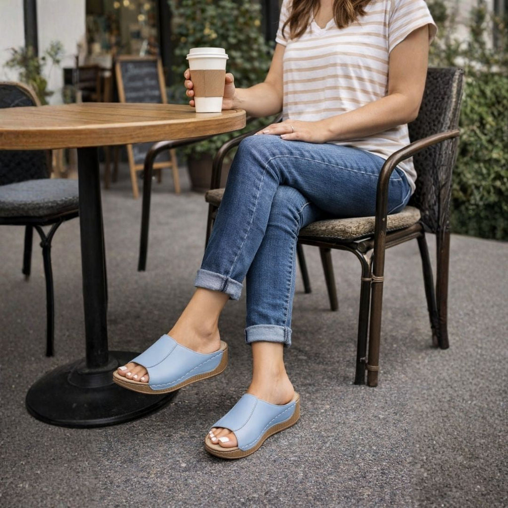 VivaStep Sandalen - Anatomisch entlastende & rutschfeste Sandalen | Ergonomisches Design