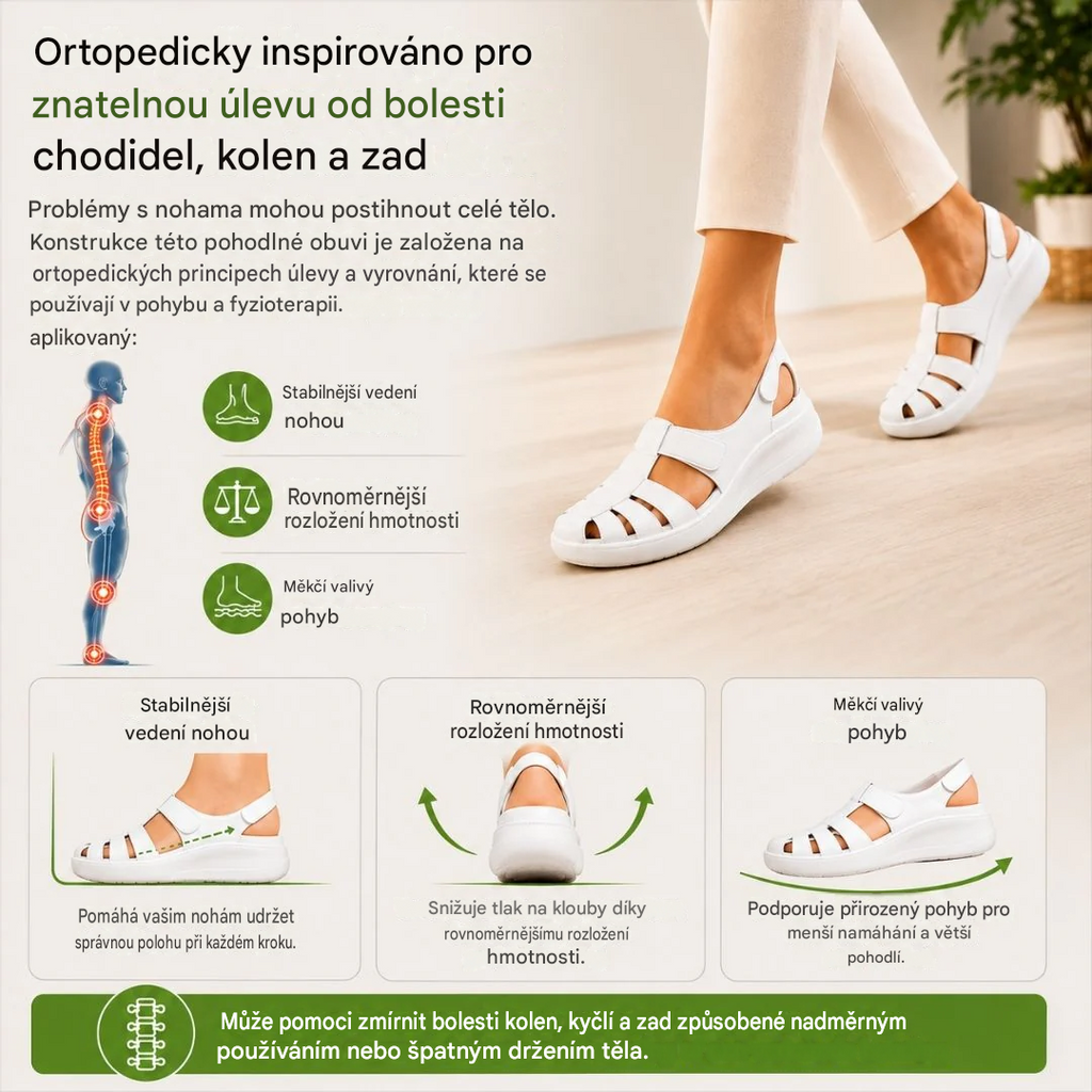🔥50% sleva: Sandály BellaVita z pravé kůže – Pohodlné – Prémiová měkkost · Protiskluzové · Lehké · Chladivé