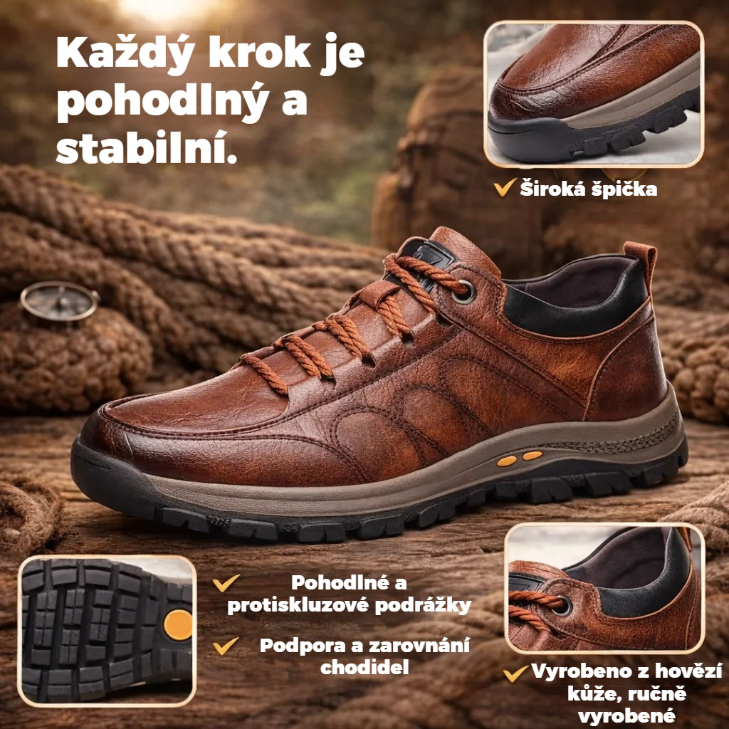 Ortopedická obuv ROOREN® | Vyrobena z pravé kůže, měkká a pohodlná pro okamžité pohodlí.