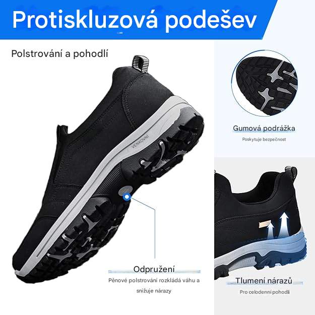 Ortopedická obuv ROOREN® Medical | Ergonomicky navržená pro úlevu od bolesti zad, nohou a kloubů.