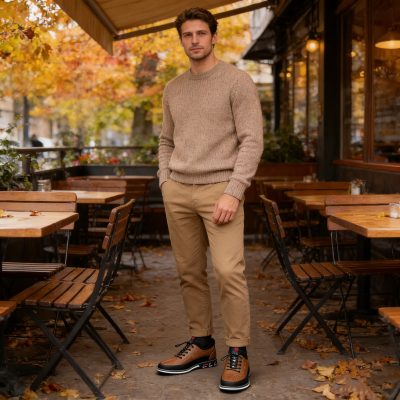 (🔥Dnes sleva 50 % – nenechte si to ujít!) Měkké a pohodlné americké kožené boty pro volný čas – ergonomicky tvarované (nebudete se cítit unavení ani po celodenní chůzi).