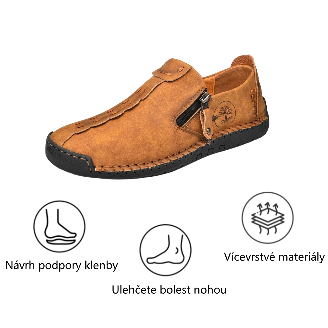 【⏰Časově omezená sleva 50 % – Nenechte si ji ujít】Ergonomická ortopedická obuv – ✅️ Korekce držení těla při chůzi – Voděodolná a protiskluzová 👞 Vybraná italská kůže