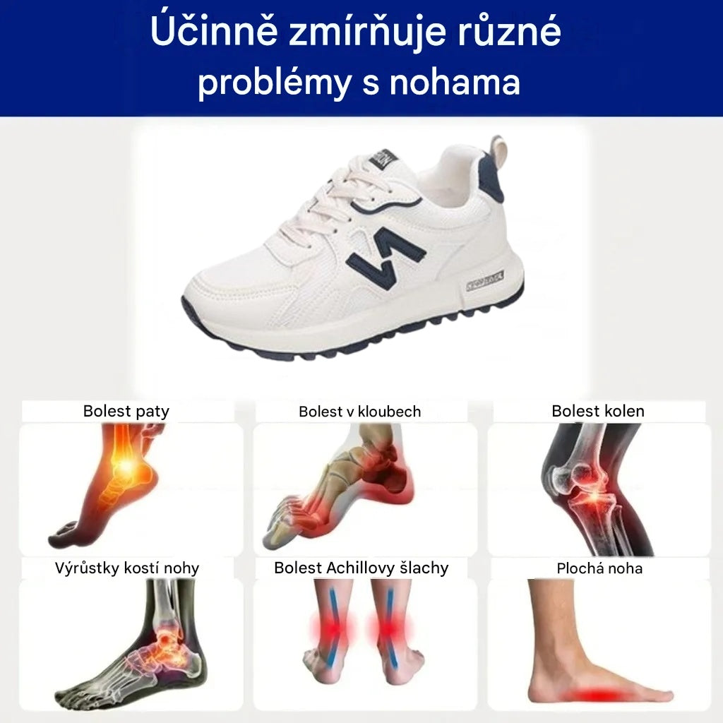 🔥 Pouze dnes sleva 50 %! Nenechte si to ujít! ⏰ Ergonomicky tvarovaná ortopedická obuv – poskytuje přirozenou oporu klenby 👞 Účinně zmírňuje bolest nohou