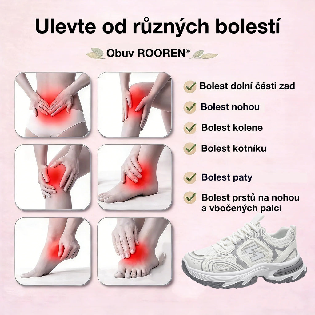 Ortopedická obuv ROOREN® – ergonomicky navržená pro bolesti zad, nohou a kloubů .