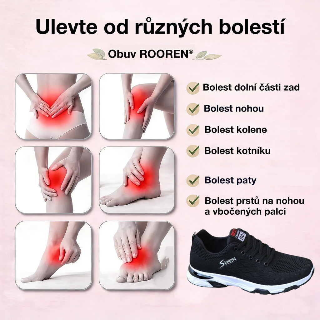 🎁Poslední den na využití 50% slevy! Nenechte si ujít tuto příležitost! ⏰Ulevte si od bolesti nohou a plantární fasciitidy: Pohodlná a prodyšná ortopedická obuv🔴