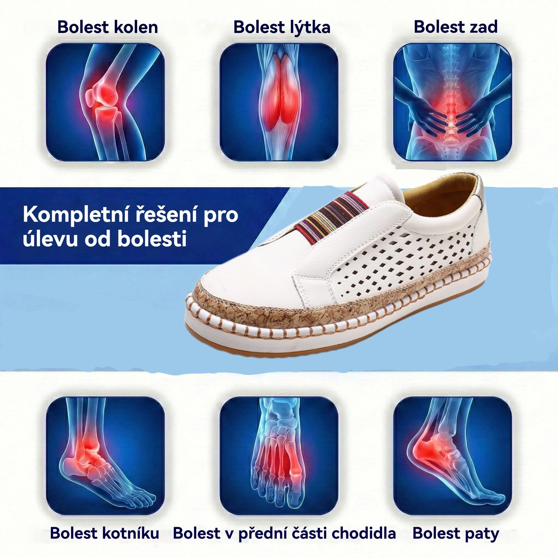 🎁Poslední den na využití 50% slevy! Nenechte si ujít příležitost! ⏰Ulevit od bolesti nohou a fasciitidy - Pohodlná a prodyšná ortopedická obuv🔴