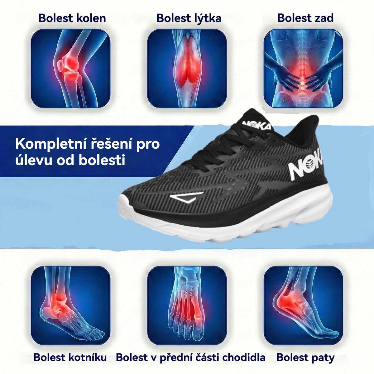 Poslední den s 50% slevou! ⏰ ROOREN® | Ulevte od bolesti nohou a fasciitidy - Pohodlná, prodyšná ortopedická obuv