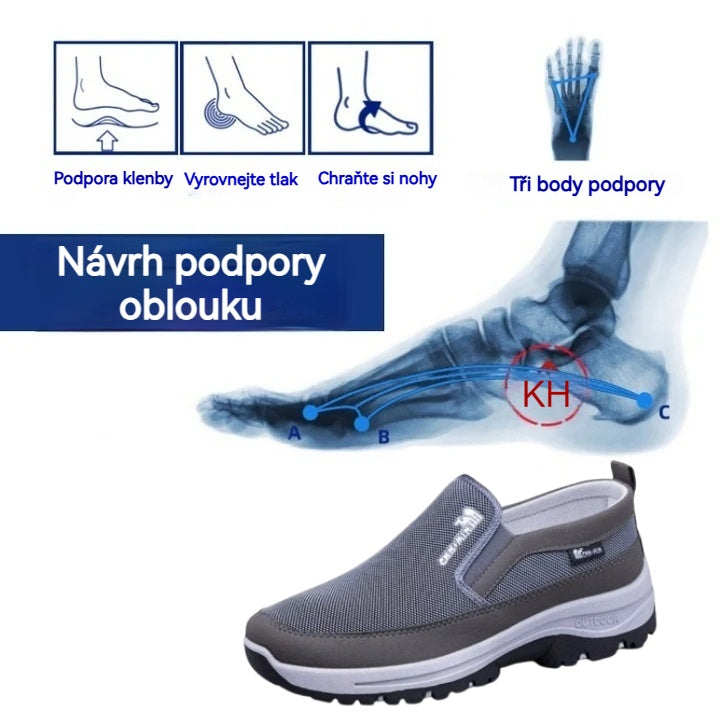 🔥50% sleva dnes - Nenechte si to ujít! ⏰ Ergonomická ležérní ortopedická obuv - lehká, prodyšná, pohodlná a protiskluzová ✅ Podpora klenby - zmírňuje bolest nohou