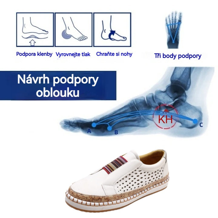 🎁Poslední den na využití 50% slevy! Nenechte si ujít příležitost! ⏰Ulevit od bolesti nohou a fasciitidy - Pohodlná a prodyšná ortopedická obuv🔴