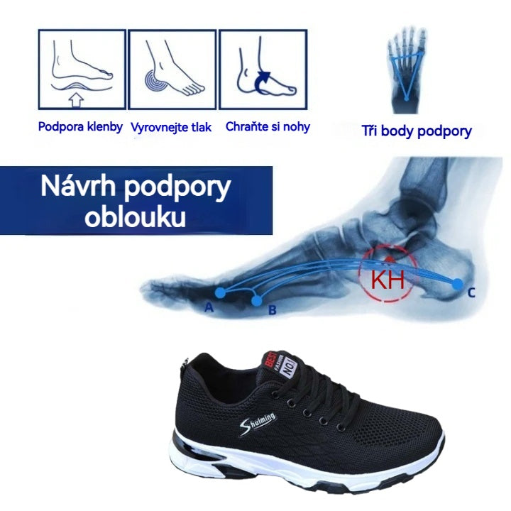 🎁Poslední den na využití 50% slevy! Nenechte si ujít tuto příležitost! ⏰Ulevte si od bolesti nohou a plantární fasciitidy: Pohodlná a prodyšná ortopedická obuv🔴