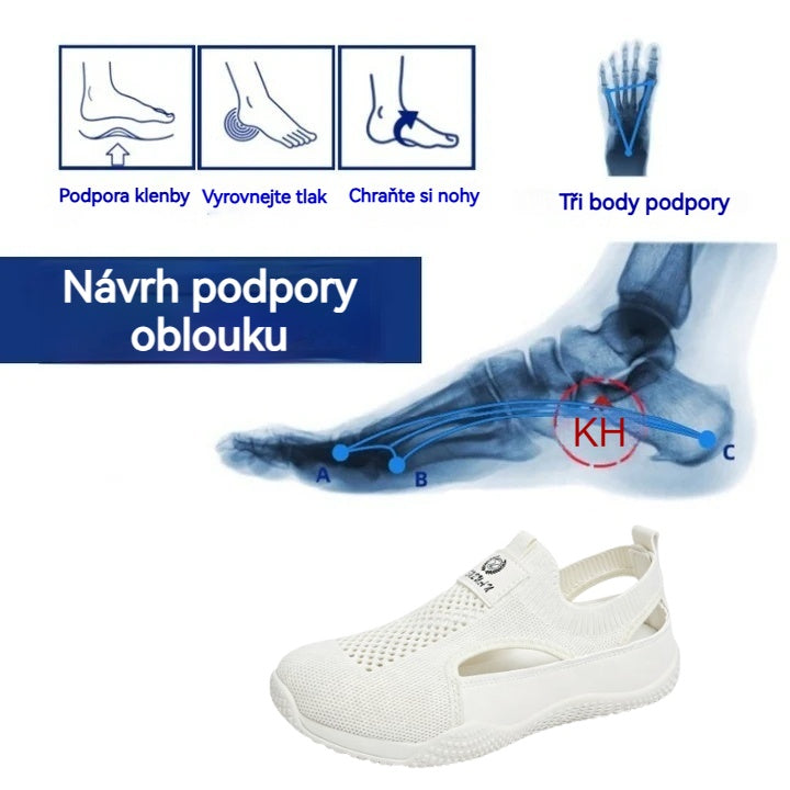 🔥 Pouze dnes sleva 50 %! Nenechte si to ujít! ⏰ Ergonomicky tvarovaná ortopedická obuv – poskytuje přirozenou oporu klenby 👞 Účinně zmírňuje bolest nohou