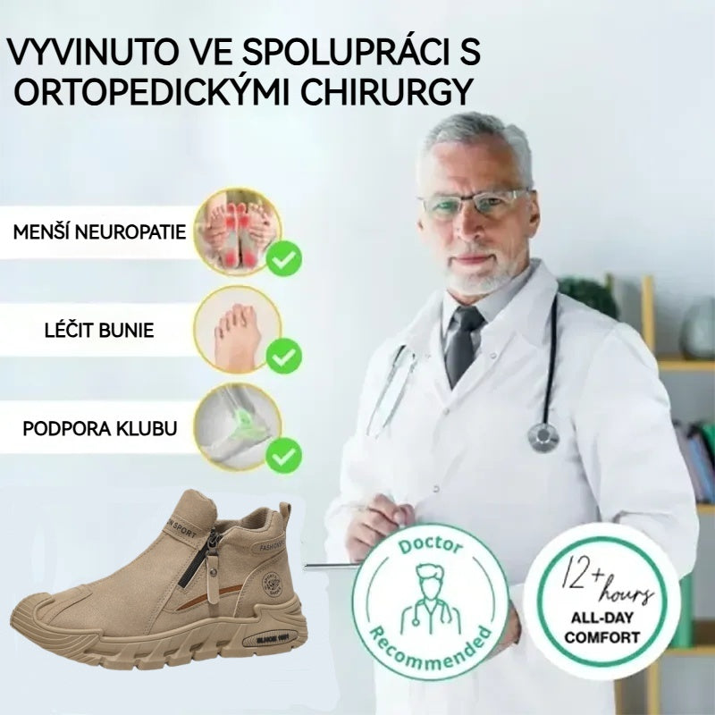 【⏰Dnes sleva 70 % - brzy končí🔥】Protiskluzové turistické boty ROOREN® - Ručně vyrobené v Itálii, s oporou klenby, pohodlné a odolné, ulevují od bolesti nohou!