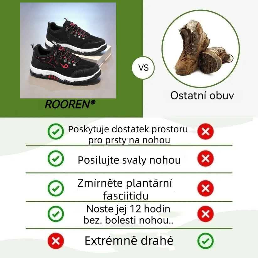 Ortopedická obuv ROOREN® – Ergonomicky navržená pro úlevu od bolesti zad, kloubů a nohou – Unisex.
