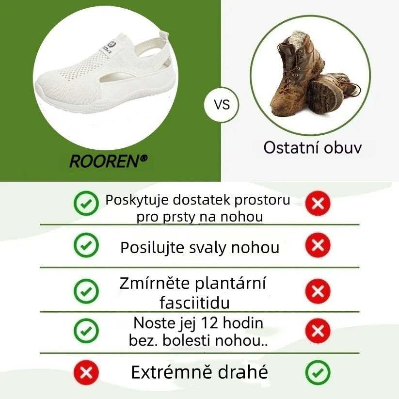 🔥 Pouze dnes sleva 50 %! Nenechte si to ujít! ⏰ Ergonomicky tvarovaná ortopedická obuv – poskytuje přirozenou oporu klenby 👞 Účinně zmírňuje bolest nohou