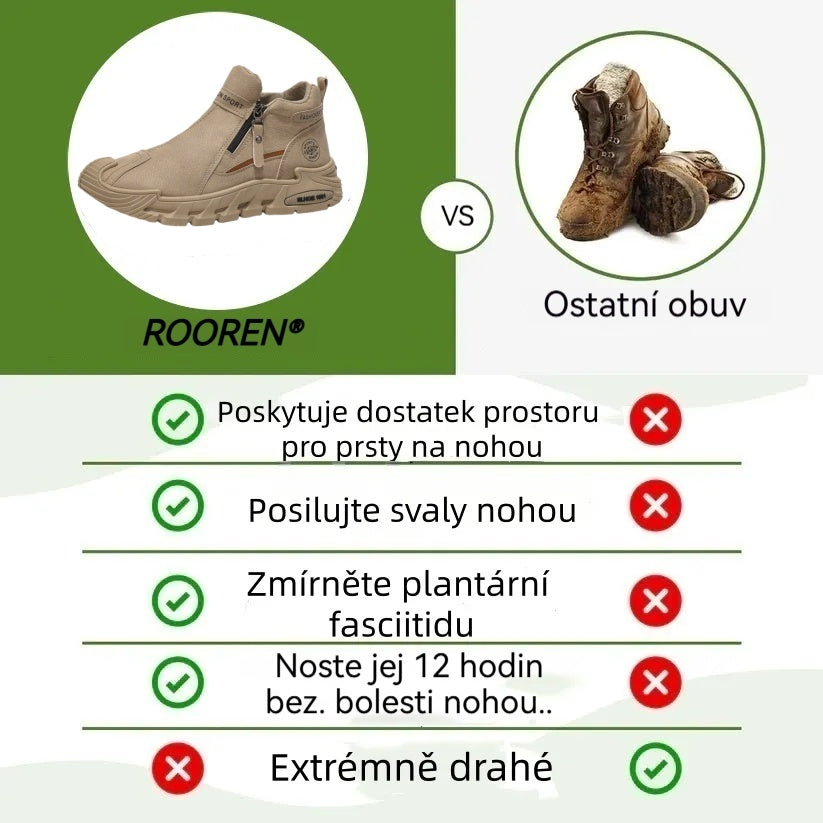 【⏰Dnes sleva 70 % - brzy končí🔥】Protiskluzové turistické boty ROOREN® - Ručně vyrobené v Itálii, s oporou klenby, pohodlné a odolné, ulevují od bolesti nohou!