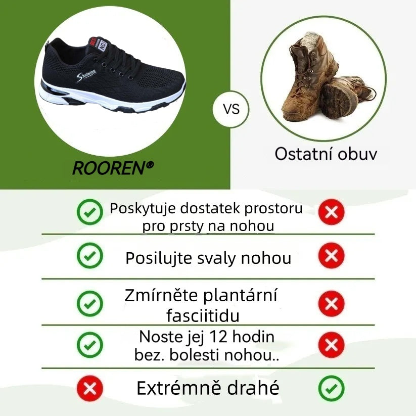 🎁Poslední den na využití 50% slevy! Nenechte si ujít tuto příležitost! ⏰Ulevte si od bolesti nohou a plantární fasciitidy: Pohodlná a prodyšná ortopedická obuv🔴