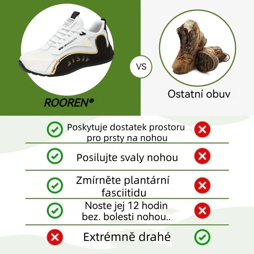 🎁Poslední den na využití 50% slevy! Nenechte si ujít příležitost! ⏰Ulevit od bolesti nohou a fasciitidy - Nepromokavá a protiskluzová ortopedická obuv🔴