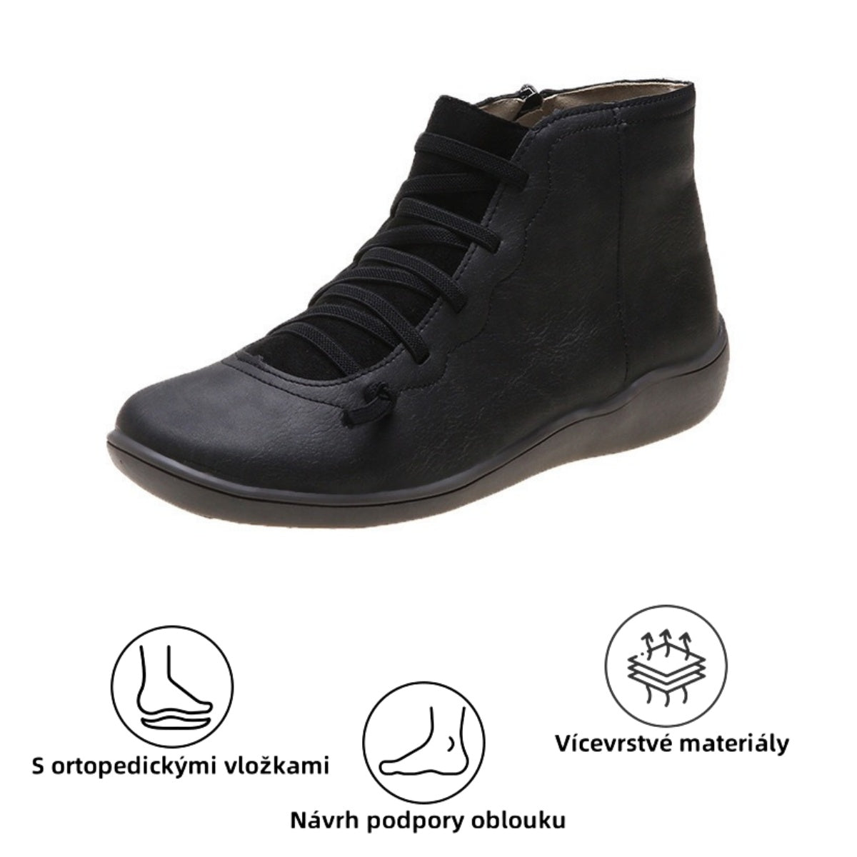 🔥Dnes za poloviční cenu - nenechte si to ujít｜ Ergonomicky navržená ortopedická obuv - design podpory klenby 👞Snadno se zbavte bolesti nohou