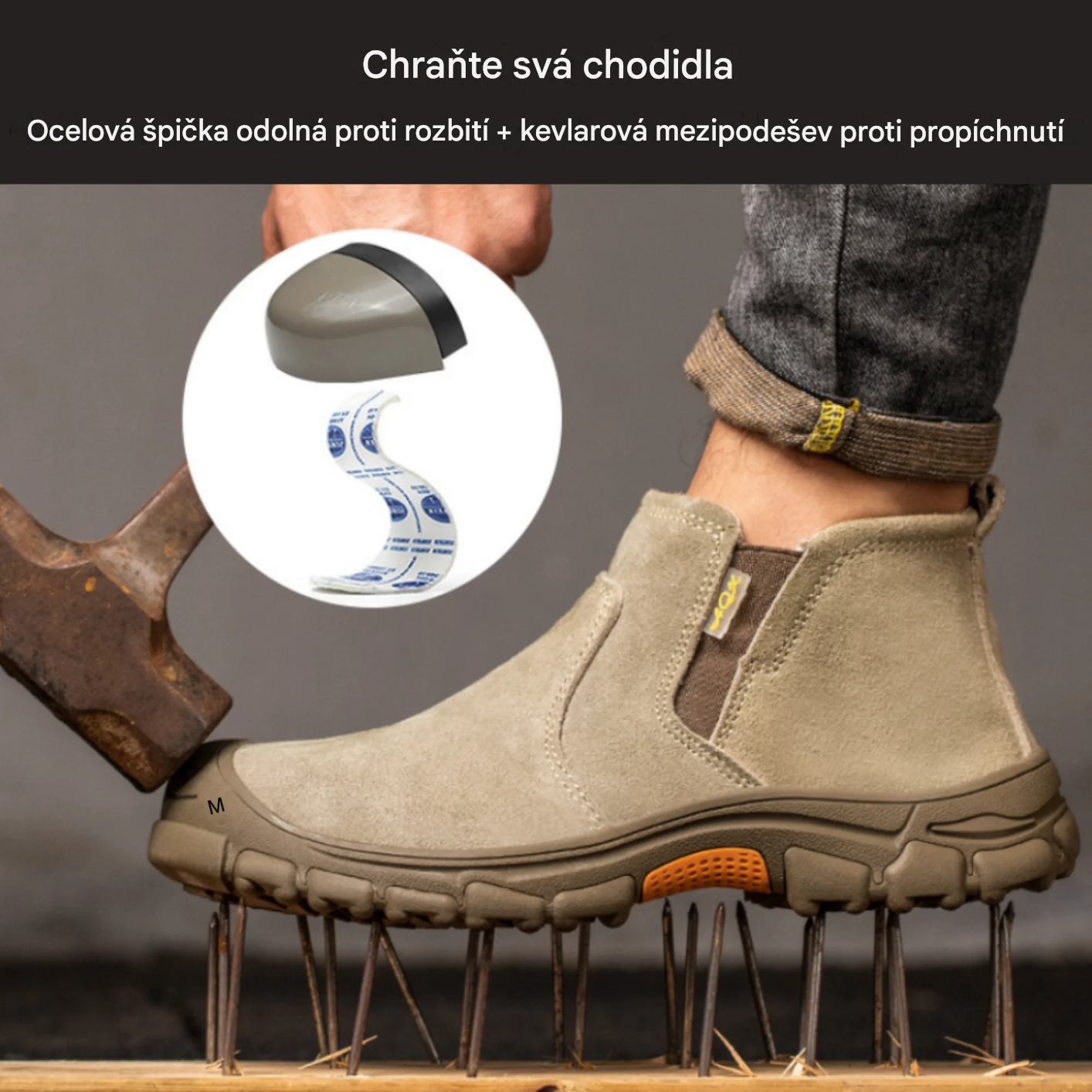 🎁Poslední den na využití 50% slevy! Nenechte si ujít příležitost! ⏰Ulevit od bolesti nohou a fasciitidy - Nepromokavá a protiskluzová ortopedická obuv🔴