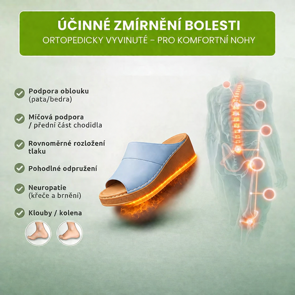 【🎁Poslední den za poloviční cenu! Nenechte si to ujít!】Ortopedické a nárazy tlumící sandály s ergonomickým designem pro pohodlnější chůzi👞