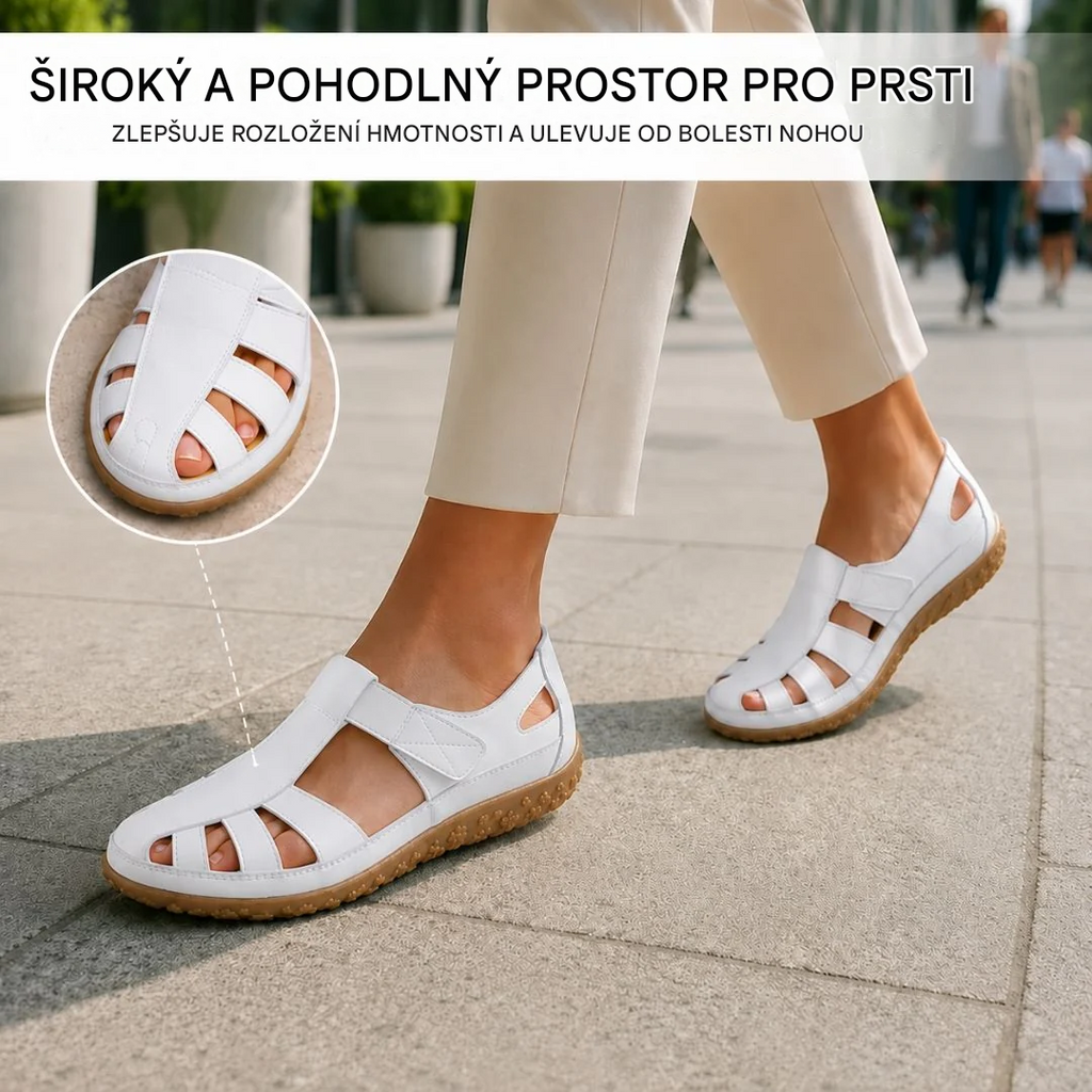 🔥50% sleva: Sandály BellaVita z pravé kůže – Pohodlné – Prémiová měkkost · Protiskluzové · Lehké · Chladivé