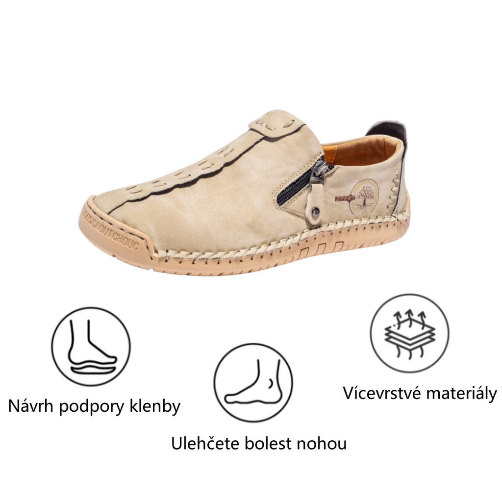 【⏰Časově omezená sleva 50 % – Nenechte si ji ujít】Ergonomická ortopedická obuv – ✅️ Korekce držení těla při chůzi – Voděodolná a protiskluzová 👞 Vybraná italská kůže