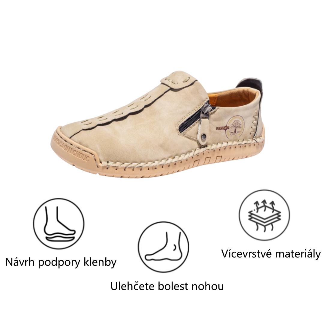 【⏰Časově omezená sleva 50 % – Nenechte si ji ujít】Ergonomická ortopedická obuv – ✅️ Korekce držení těla při chůzi – Voděodolná a protiskluzová 👞 Vybraná italská kůže