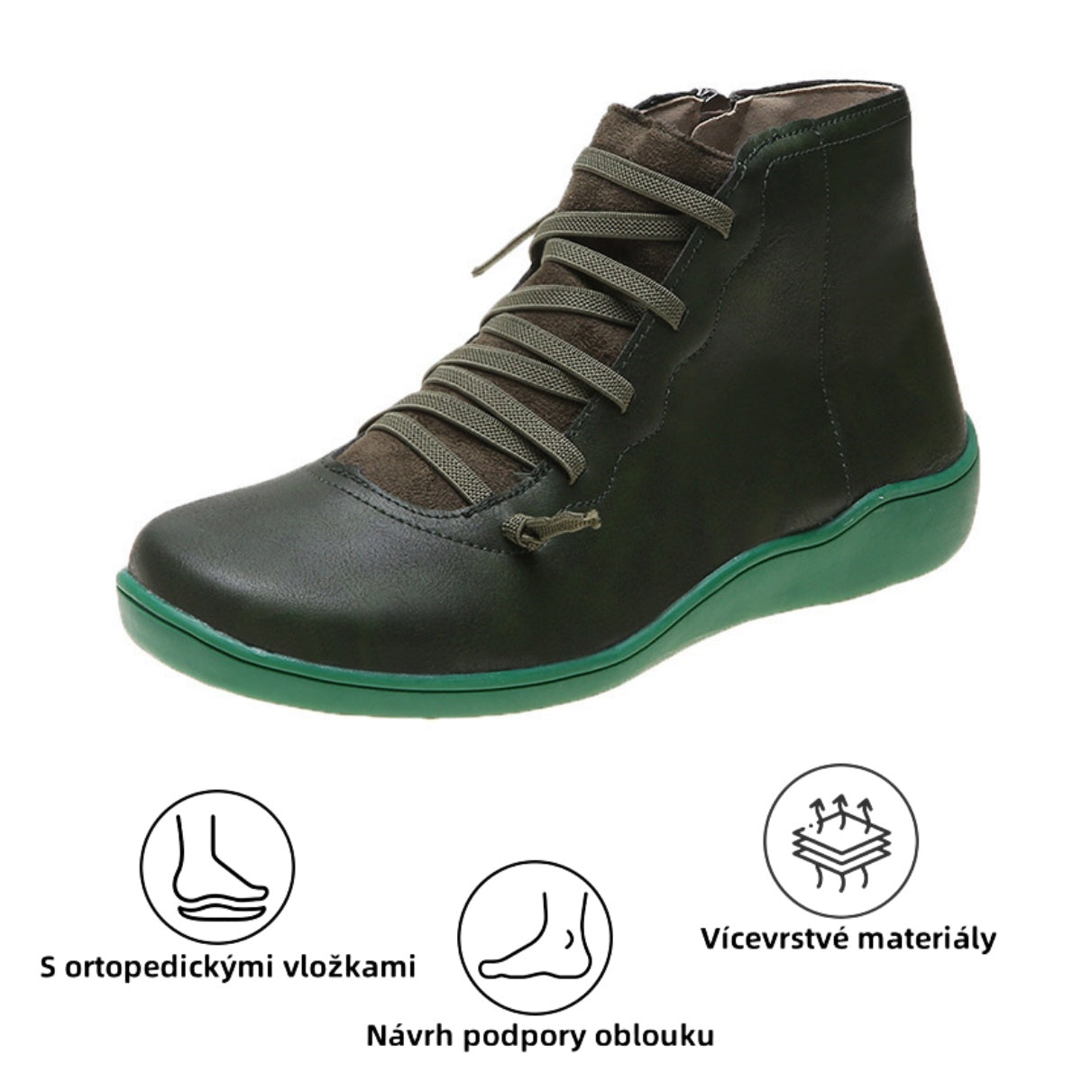 🔥Dnes za poloviční cenu - nenechte si to ujít｜ Ergonomicky navržená ortopedická obuv - design podpory klenby 👞Snadno se zbavte bolesti nohou
