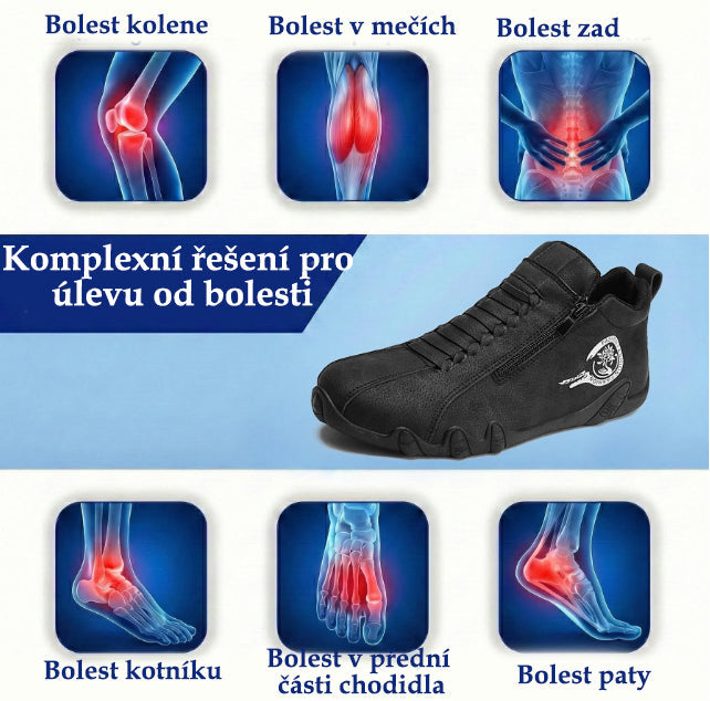 (🔥 50% sleva - Nenechte si to ujít!) Ortopedická obuv ROOREN® - 👞 - Odolná, protiskluzová a voděodolná. Podpora klenby, úleva od bolesti, unisex.