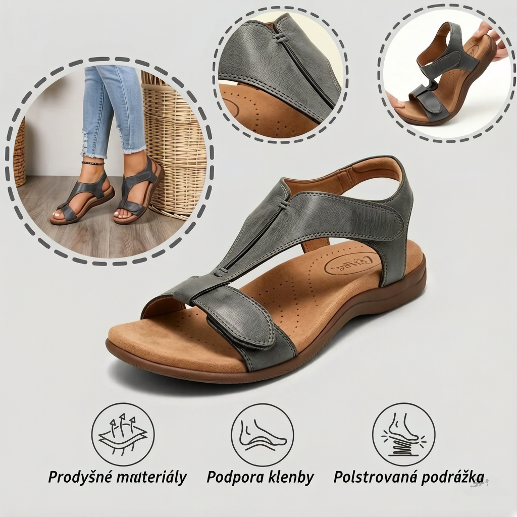 ⏰ Dnešní speciální nabídka: 50% sleva | Letní ortopedické sandály ROOREN® | Podpora klenby, pohodlná a bezbolestná chůze