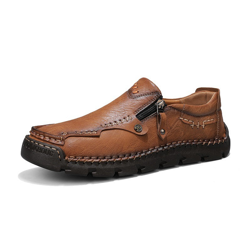 SteozzyTM⏰Promotion - 70% OFF🔥 Men Casual Leather Loafer Summer Flat Soft Light Shoes