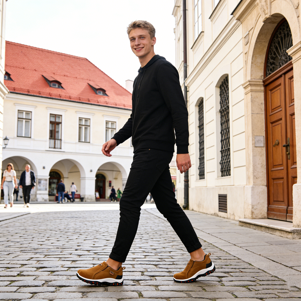 🎄Vánoční speciál: Sleva 50 %! ⏰ - Stylová protiskluzová obuv pro volný čas ROOREN®, 👍Vědecky navržená ortopedická obuv, která účinně ulevuje od bolesti nohou, zad a kolen!