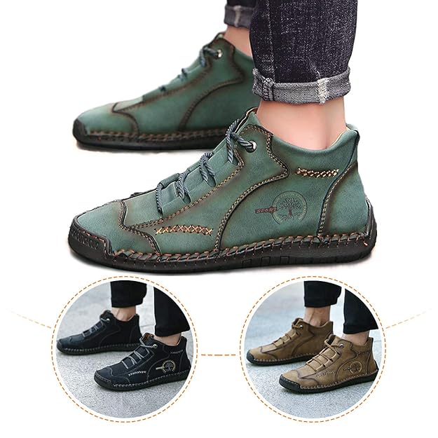 【⏰Dnes sleva 70 % - Končí brzy🔥】Protiskluzové a nepromokavé turistické boty ROOREN® - Vyrobené z italské hovězí kůže, s konstrukcí pro podporu klenby, pohodlné a odolné, zmírňují nepohodlí nohou!