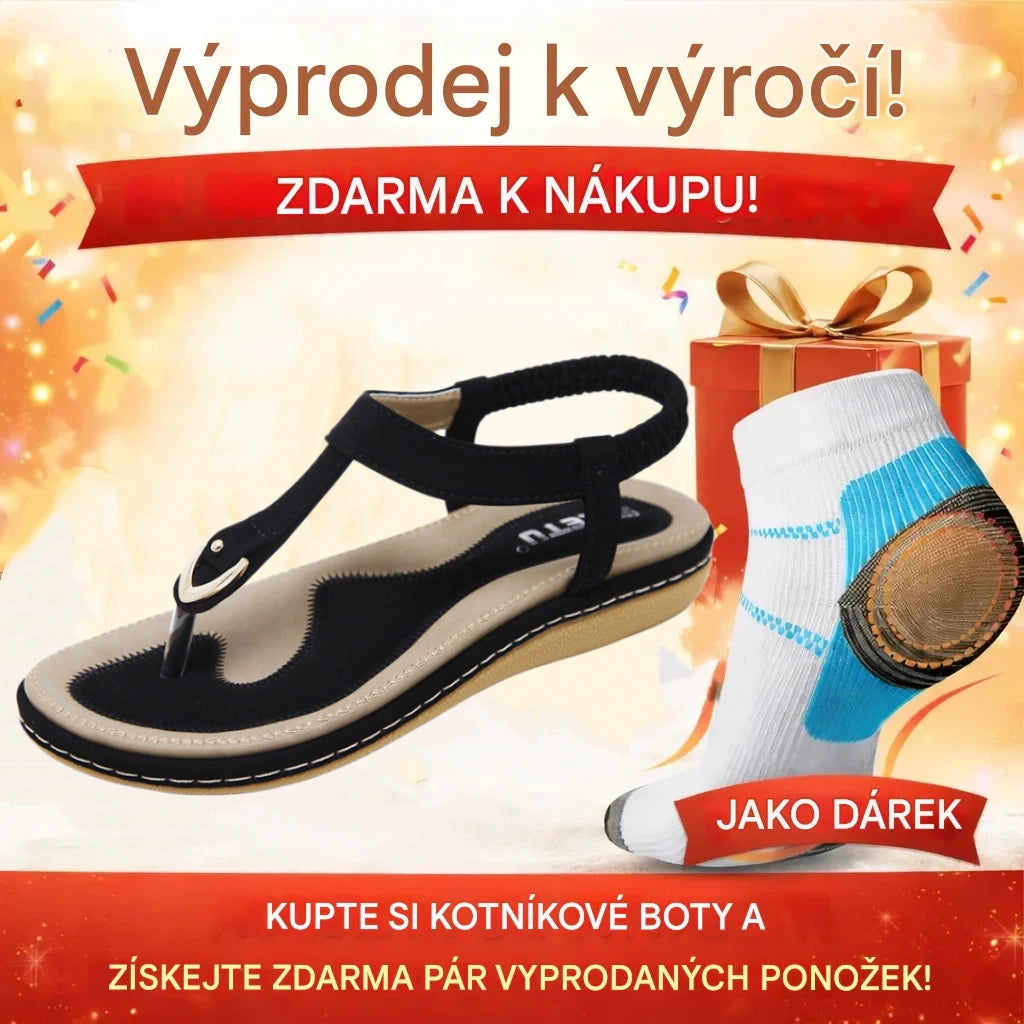 🎁Poslední den na využití 50% slevy! Nenechte si ujít příležitost! ⏰Ulevit od bolesti nohou a fasciitidy - Pohodlné ležérní sandály🔴