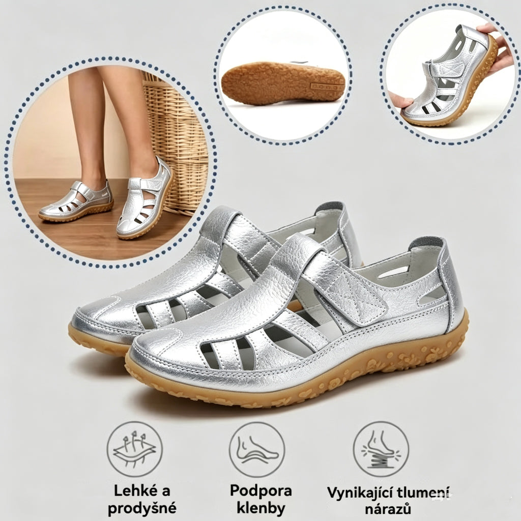 🔥50% sleva: Sandály BellaVita z pravé kůže – Pohodlné – Prémiová měkkost · Protiskluzové · Lehké · Chladivé