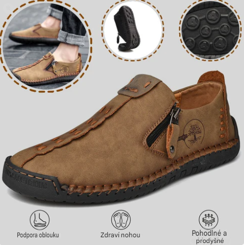 🔥Pánská ortopedická obuv z australské telecí kůže👞Ručně šitá✅Pohodlná chůze, úleva od bolesti✅Nepromokavá a protiskluzová✅