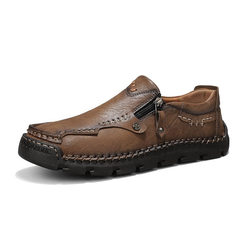 SteozzyTM⏰Promotion - 70% OFF🔥 Men Casual Leather Loafer Summer Flat Soft Light Shoes