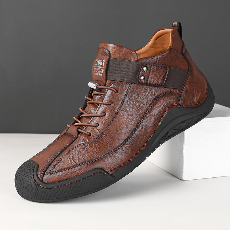ROOREN® 👞 Ručně šité kožené boty | Ergonomické ortopedické boty - Vyrobeno z australské hovězí kůže pro úlevu od bolesti nohou!