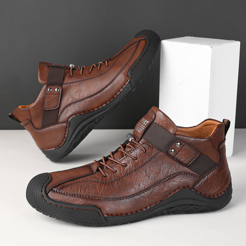 ROOREN® 👞 Ručně šité kožené boty | Ergonomické ortopedické boty - Vyrobeno z australské hovězí kůže pro úlevu od bolesti nohou!