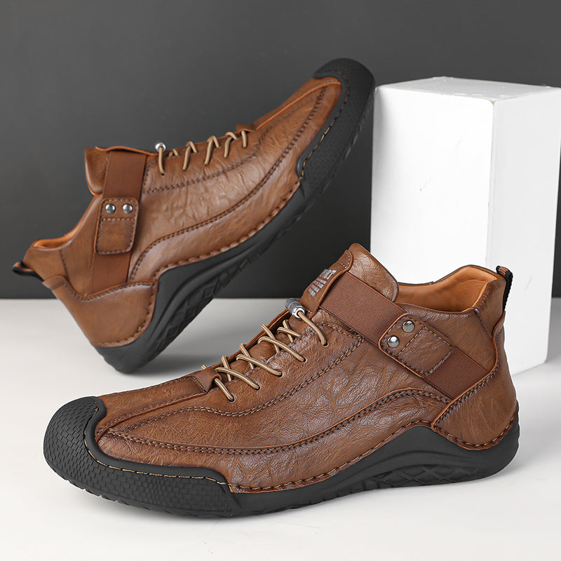 ROOREN® 👞 Ručně šité kožené boty | Ergonomické ortopedické boty - Vyrobeno z australské hovězí kůže pro úlevu od bolesti nohou!