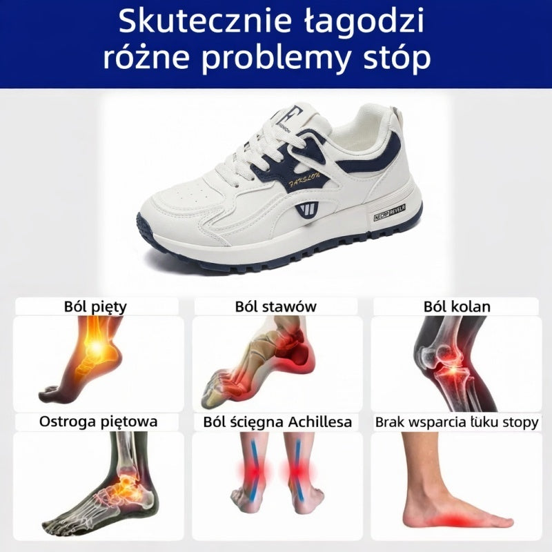 🔥 50% zniżki tylko dziś! Nie przegap! ⏰ Ergonomicznie zaprojektowane buty ortopedyczne – zapewniają naturalne wsparcie łuku stopy 👞 Skutecznie łagodzą ból stóp