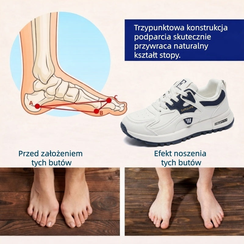 🔥 50% zniżki tylko dziś! Nie przegap! ⏰ Ergonomicznie zaprojektowane buty ortopedyczne – zapewniają naturalne wsparcie łuku stopy 👞 Skutecznie łagodzą ból stóp