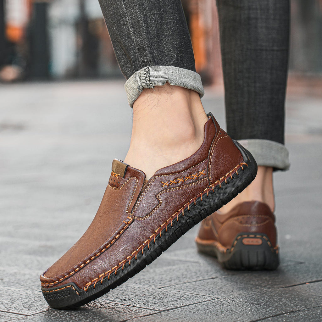 🔥 Last Day 60% OFF ⏱️ New Arrival Promotion ⏱️ Men's ComfortStep Genuine Calfskin Leather Slip-On Loafers