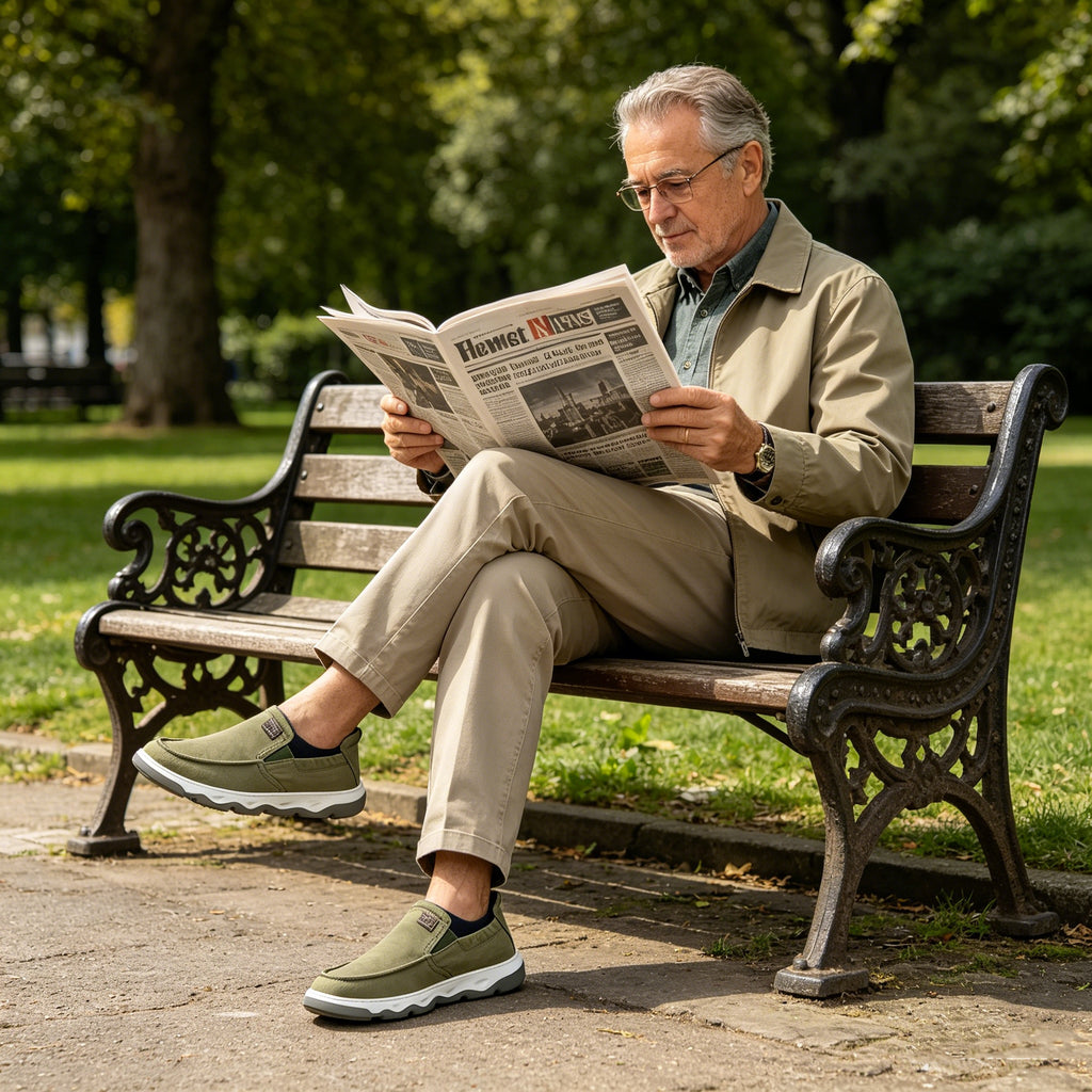 ⏰Časově omezená sleva 50 %: Ortopedické boty ROOREN® - 👞 - Měkké a pohodlné, protiskluzové a voděodolné. Poskytují oporu klenby a zmírňují bolest.