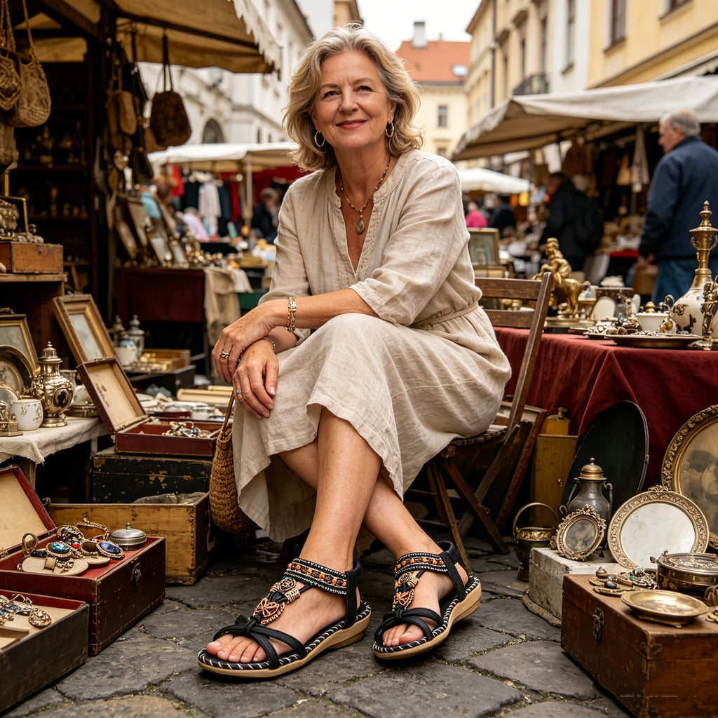 [🎁Dnes za poloviční cenu! Nenechte si to ujít!] Ergonomicky tvarované ortopedické sandály: chůze bez bolesti. 👞Zaručují větší pohodlí při chůzi.
